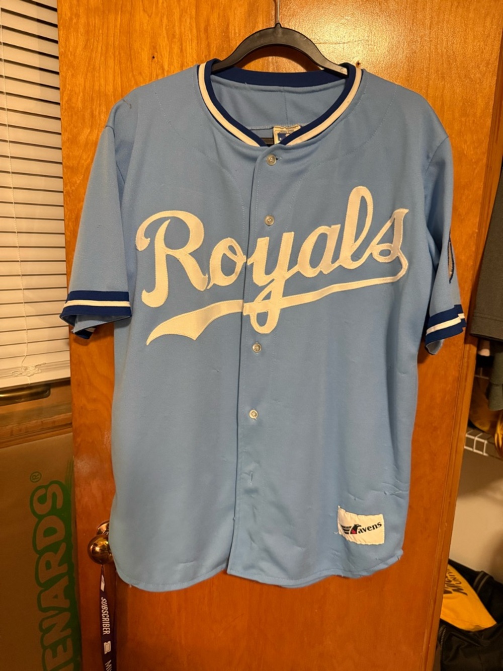 Vintage Kansas City Royals MLB Baseball Jersey  Ravens Knit Size Men’s Large